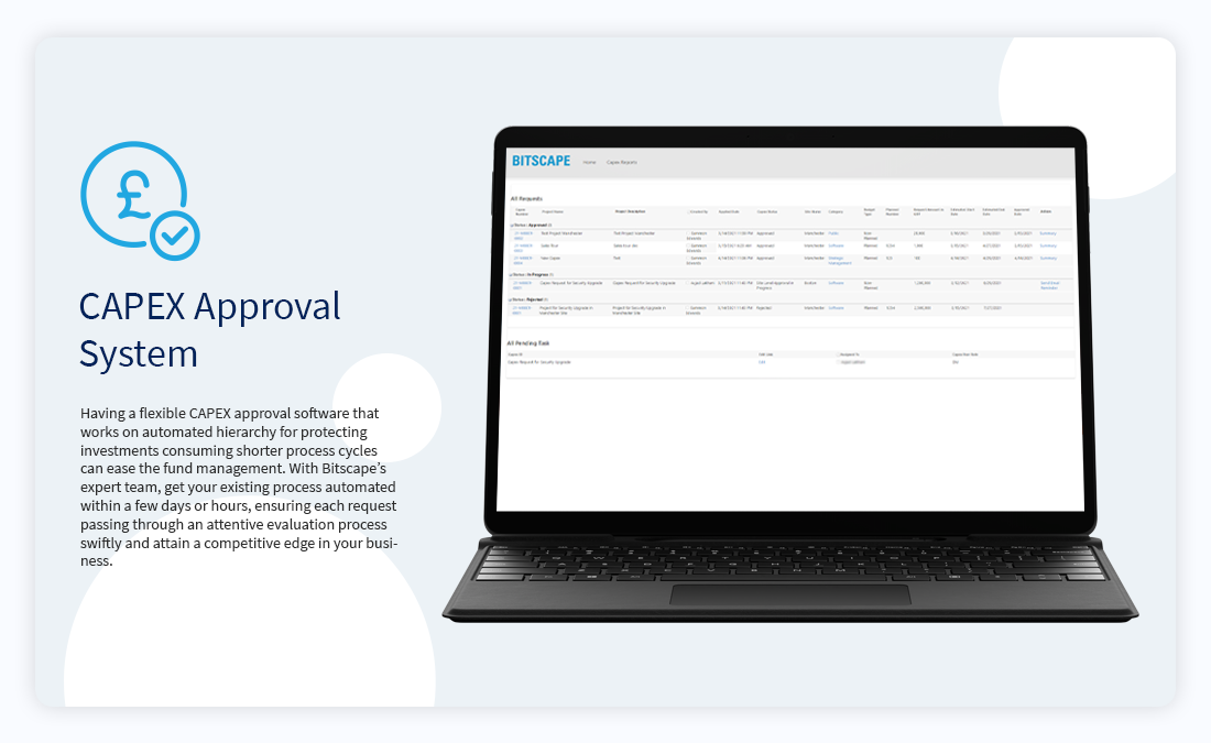 Capex Approval System Software